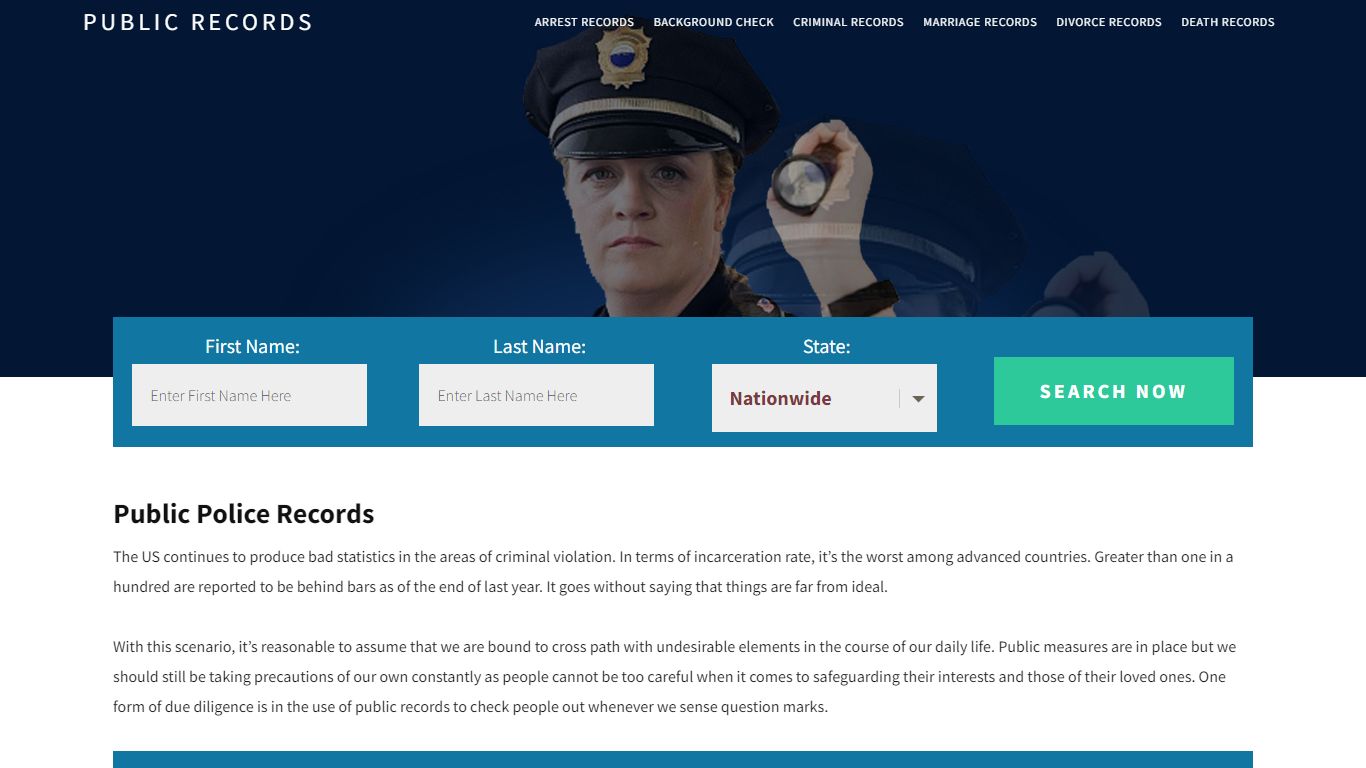 Public Police Records | Get Instant Reports On People